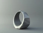 Byr Yüzük - eğimli somun 3 (Sadece Plastik Aparattır!!!) 3D thumbnail 1