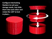 Byr Yüzük yan duvar birbirine taşıyan Stackerz (Sadece Plastik Aparattır!!!) 3D thumbnail 3