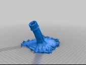 Byr Duş Başlığı - Sıçrama Tasarımı (Sadece Plastik Aparattır!!!) 3D thumbnail 4