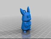 Byr Düşük poli moda pikachu kolye (Sadece Plastik Aparattır!!!) 3D - 2