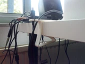 Byr Basit bir tablo kablo klipsi tutucu (Sadece Plastik Aparattır!!!) 3D - 1