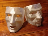 Byr Düşük çokgen maskesi kolay nefes alma (Sadece Plastik Aparattır!!!) 3D - 2