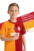 Galatasaray Orijinal 23-24 Sezon Sarı Kırmızı 5 Yıldızlı Çocuk Forma + Uçlu Kalem Hediye Ahşap Kutu - 5