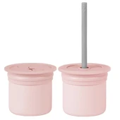 Oioi Ham+hüp Pipetli Silikon Bardak Seti Pinky Pink / Powder Grey - 1