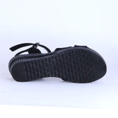 Moda Ayakkabı 152 Ortopedik Süet 7Cm Kadın  Sandalet Ayakkabı - 4