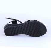 Moda Ayakkabı 150 Ortopedik Kadın 7Cm Süet Sandalet Ayakkabı - 4