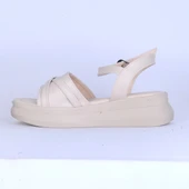 Moda Ayakkabı 147 Ortopedik Kadın Tokalı Sandalet Ayakkabı - 3