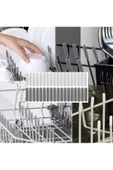 Farfan 100 Adet Beyaz Pas Önleyici Bulaşık Makinesi Sepeti Plastik Kapak Uçları Çizilmeler Engeller - 5