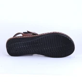 Moda Ayakkabı 184 Polero Dolgu Topuk Kadın Yazlık Sandalet - 4