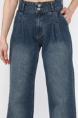 Mavi Tint Pile Detaylı Kadın Jean Kot Pantolon - 3