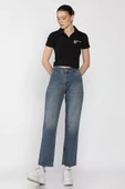 Mavi Kadın Kesik Paça Mom Jean Kot Pantolon - 2