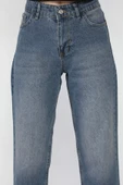 Mavi Kadın Kesik Paça Mom Jean Kot Pantolon - 3