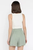 Mint Kadın Keten Şort - 3