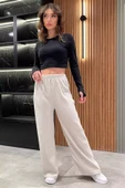 Taş Kadın Bol Paça Fitilli Pantolon - 1