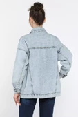 Buzmavisi Kadın Oversize Jean Kot Ceket - 3