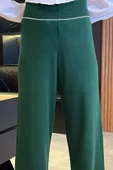 Zümrüt Yeşili Kadın Triko Pantolon - 4
