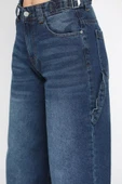 Koyumavi Cep Detaylı Kadın Mom Jean Kot Pantolon - 4