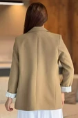Haki Kadın Astarlı Blazer Ceket - 3