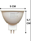 (4 Adet) Osaka 5W (40W) Sarı Işık (3000K) G4 Duylu (İğne Bacak) Led Çanak Ampul thumbnail 3