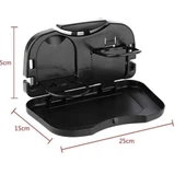 Araç Katlanır Tepsi Koltuk Arkası Katlanır Seyahat İçin Siyah Renk thumbnail 5