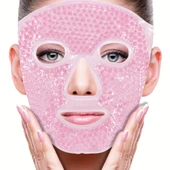 Terapi Jel Yüz Maskesi Soğuk Ve Sıcak Boncuklu Ayarlanabilir Maske (pembe) - 1