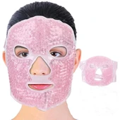Terapi Jel Yüz Maskesi Soğuk Ve Sıcak Boncuklu Ayarlanabilir Maske (pembe) - 2
