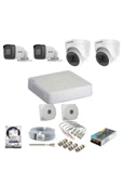 4 Kameralı Güvenlik Kamera Seti 1 Tb Hdd - 1