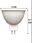 (4 Adet) Osaka 5W (40W) Beyaz Işık (6500K) G4 Duylu (İğne Bacak) Led Çanak Ampul thumbnail 3