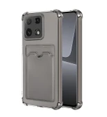 Xiaomi Mi 14T Uyumlu Kamera Korumalı Kartlıklı Köşeleri Airbag Tasarımlı Darbe Önleyici Şeffaf Silikon Kılıf - 9