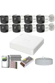 Haıkon 8 Kameralı Güvenlik Kamera Sistemi Hazır Set 1tb 7/24 Hdd - 1
