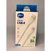 PUX PX-DTM3 3.4A MİCRO USB DATA ŞARJ KABLOSU - 1