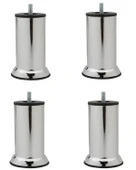 Mobilya Kanepe Baza Koltuk Çekyat Yükseltme Ayağı Kalın Diş M10 Krom Metal 10 Cm 4 Adet thumbnail 1