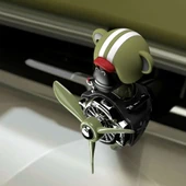 Pervaneli Klima Süsü Oto Koku Klipsi Sallanan Başlı Pilot Gorilla Araba Hava Ferahlatıcı Yeşil thumbnail 2