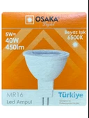 (4 Adet) Osaka 5W (40W) Beyaz Işık (6500K) G4 Duylu (İğne Bacak) Led Çanak Ampul thumbnail 2
