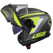 LS2 STROBE 2 PHANTOM MAT TITANIUM-NEON SARI KASK thumbnail 4