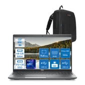 Dell Latitude 5550 Intel Ultra 7 165U Aı 48GB Ddr5 512GB SSD Intel Graphıc Fhd IPS Freedos Taşınabilir Bilgisayar N015L555015F12+ZETTAÇANTA - 1