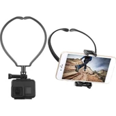 Kagen Gopro Için Tembel Boyun Telefon Standı Tutucu Giyilebilir Akıllı Telefon Montaj Braketi - 5