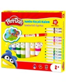 Play Doh 12 Renk Jumbo Keçeli Kalem Seti PLAYKE020 - 1