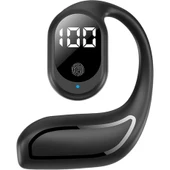 Amorus Fn-98 Tek Kulak Bluetooth Kulak Askılı Kulaklık Kablosuz Kulaklık - Siyah - 1