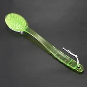 Uzun Saplı Plastik Vücut Banyo Duş Sırt Fırçası Masaj Aleti - -Yeşil - 5