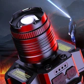 Zoom Sensörlü LED Kafa Feneri | USB-C Şarjlı, Yakınlaştırmalı, Dijital Göstergeli, Su Geçirmez - 5