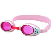 Zsykd Yıldız Desen Anti-Sis Silikon Yüzme Gözlükleri Çocuklar İçin Kulak Fişleri (Pembe) - 1