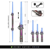 Swico Remado Fx Sesli 7 Renk Genişletilebilir Star Wars Işın Kılıcı Oyuncakları - 5
