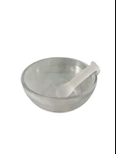 Cam Havan Takımı 150 mm . Büyük Boy Şeffaf Laboratuvar . Eczane Tipi Ezici ve Öğütücü Set - 1