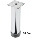 Mobilya Kanepe Baza Koltuk Çekyat Yükseltme Ayağı Tablalı Krom Metal 10 Cm 4 Adet thumbnail 2