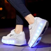 Sıtong 4 Tekerlekli USB Şarjlı LED Işıklı Paten Ayakkabı - 1