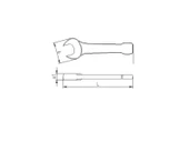 İzeltaş Çatal Çakma Anahtar 38 mm - 2