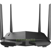 Tenda V12 867 Mbps 4 Port ADSL2+-VDSL Kablosuz Fiber Modem 4 Anten - 1