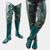Cuticate Su Geçirmez Balıkçı Pantolonu Pvc Yağmur Kalça Wader Su Pantolonu Sığ Çorap Çizme 43 - 5