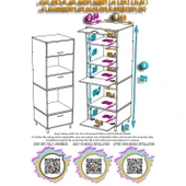 Modilayn AYAZ (60x217x56 cm) Boyutunda Ankastre 3 Kapaklı Mini/Midi Mikrodalga Fırın Dolabı - 5